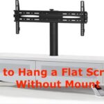 Learn how to hang a flat screen tv without mount from here