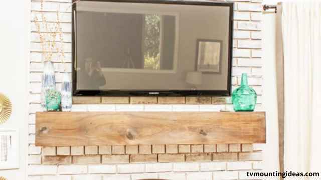 how to mount tv above fireplace and hide wires
