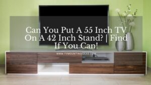 Can You Put A 55 Inch TV On A 42 Inch Stand? | Find If You Can!
